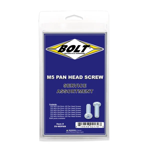 BOLT - SV-M5PAN - Pan Head Screws