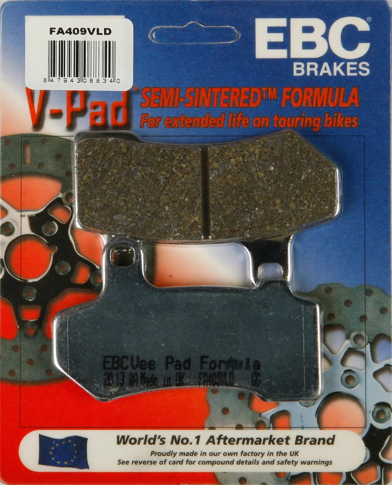 EBC FA409VLD Semi-Sintered Brake Pads for Street & Dirt Bikes