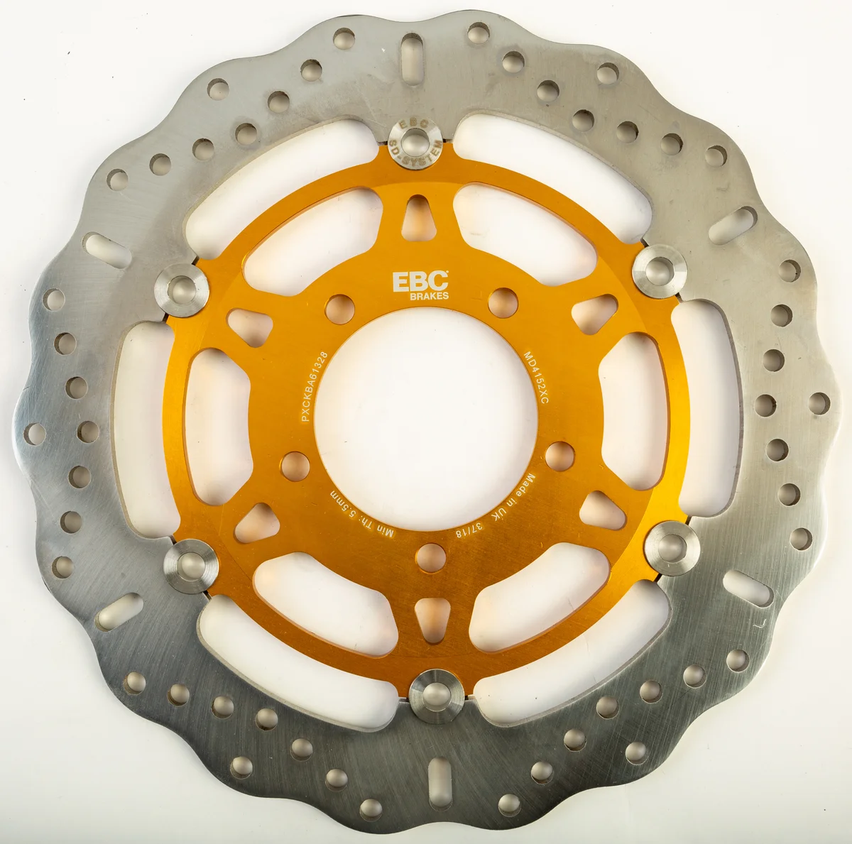 EBC MD4152XC Contour Brake Rotor - Lightweight Stainless Steel with Scraper Slots for Enhanced Performance