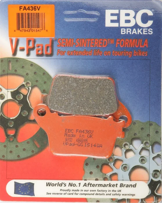 EBC FA436V Semi-Sintered Brake Pads - High-Performance Brakes for Street & Dirt Bikes