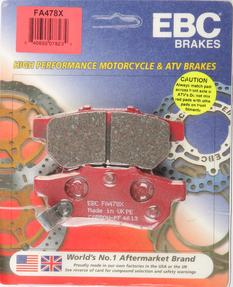 EBC FA478X Standard Brake Pads - High-Performance Motorcycle Brake Pads
