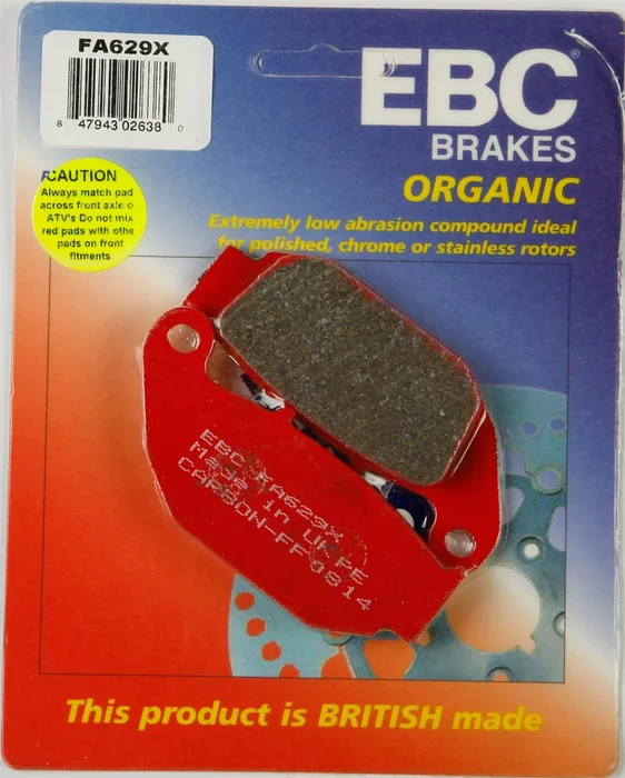 EBC FA629X Standard Brake Pads - High-Performance Motorcycle Brake Pads
