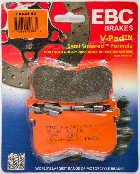 EBC FA641/4V Semi-Sintered Brake Pads - High-Performance Brakes for Street & Dirt Bikes