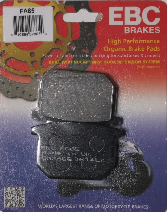 EBC FA65 Standard Brake Pads - High-Performance Motorcycle Brake Pads