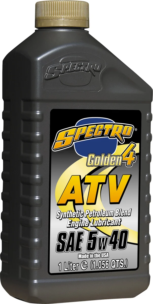 SPECTRO 310277 Golden Semi-Syn 4T Oil - Premium ATV/UTV/Snowmobile Engine Protection