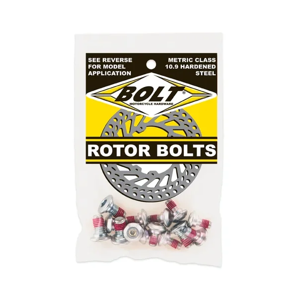 BOLT 2009-SKRTR Rotor Bolts - High-Strength Alloy Steel Set of 6 for Powersports