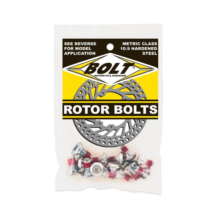 BOLT 2009-SKRTR Rotor Bolts - High-Strength Alloy Steel Set of 6 for Powersports