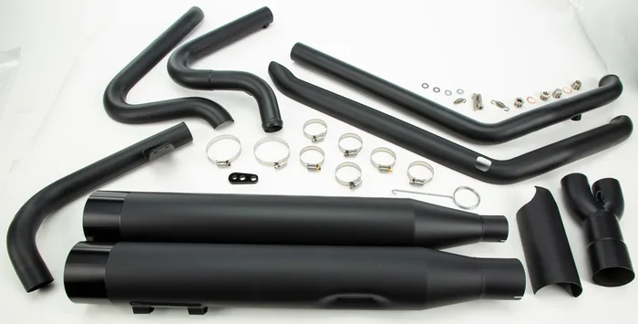 TBR - 005-46402-B - Comp-S Full Length 2-in-1 Touring Exhaust w/Ghost Pipe