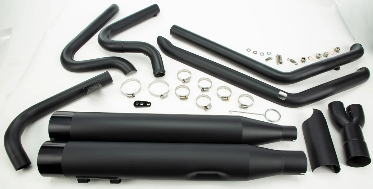 TBR - 005-46402-B - Comp-S Full Length 2-in-1 Touring Exhaust w/Ghost Pipe