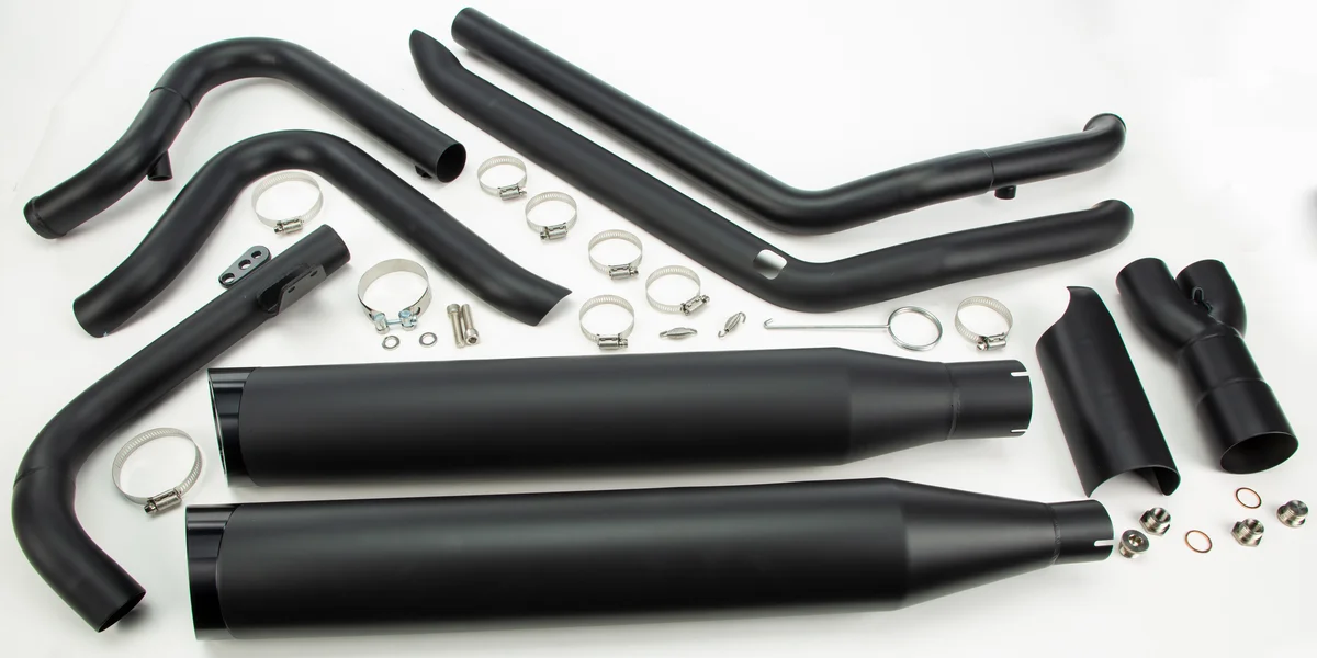 TBR - 005-46402-BS - Comp-S Full Length 2-in-1 Touring Exhaust w/Ghost Pipe