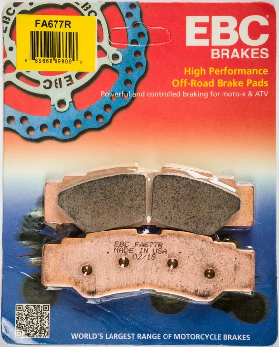 EBC FA677R High Performance Brake Pads - Premium Motorcycle Brake Pads for Superior Stopping Power