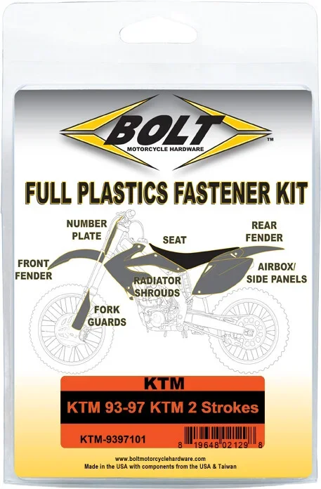 BOLT - KTM-9397101 - Full Body Work Fastener Kit