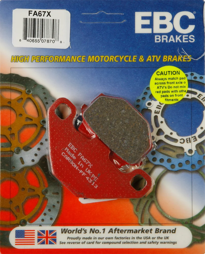 EBC FA67X Standard Brake Pads - High-Performance Motorcycle Brake Pads