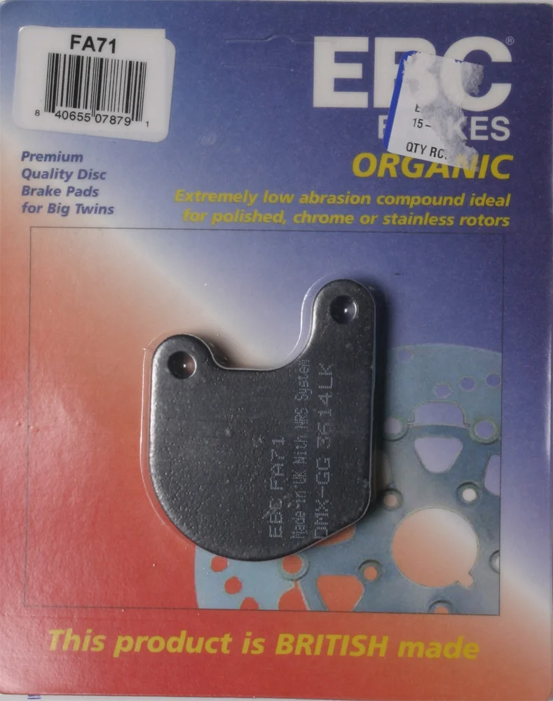 EBC FA71 Standard Brake Pads - High-Performance Motorcycle Brake Pads for Enhanced Stopping Power