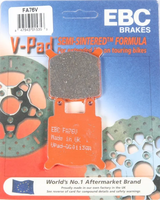 EBC FA76V Semi-Sintered Brake Pads - High-Performance Brakes for Street & Dirt Bikes