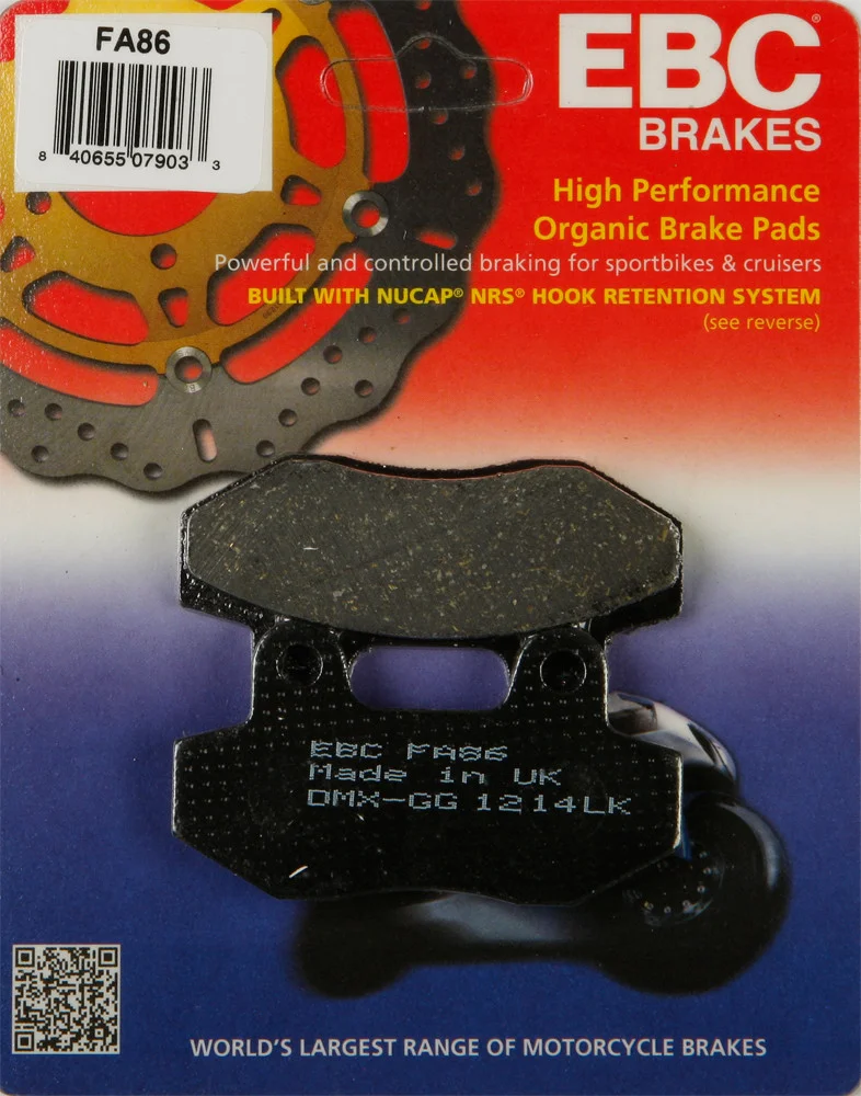 EBC FA86 Standard Brake Pads - High-Performance Motorcycle Brake Pads