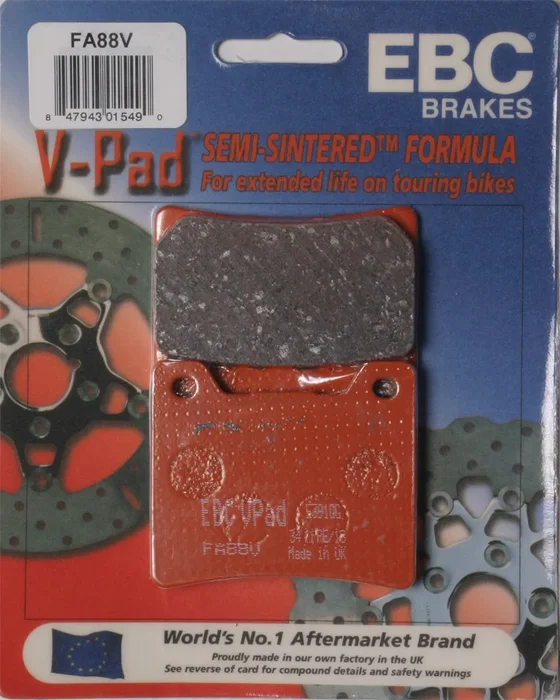 EBC FA88V Brake Pads V-Series - High-Performance Motorcycle Brake Pads