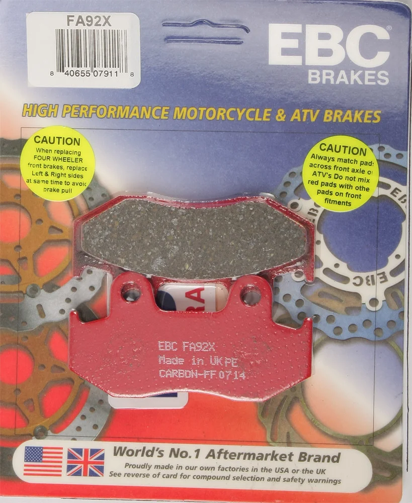 EBC FA92X Standard Brake Pads - High-Performance Motorcycle Brake Pads