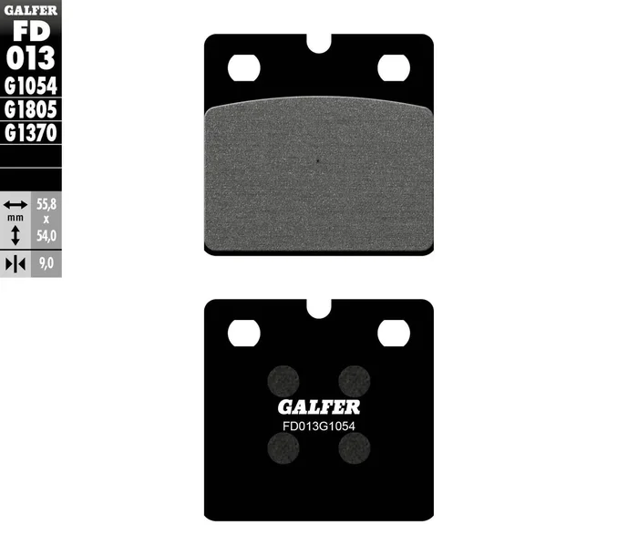GALFER - FD013G1054 - G-Semi-Metallic Brake Pads