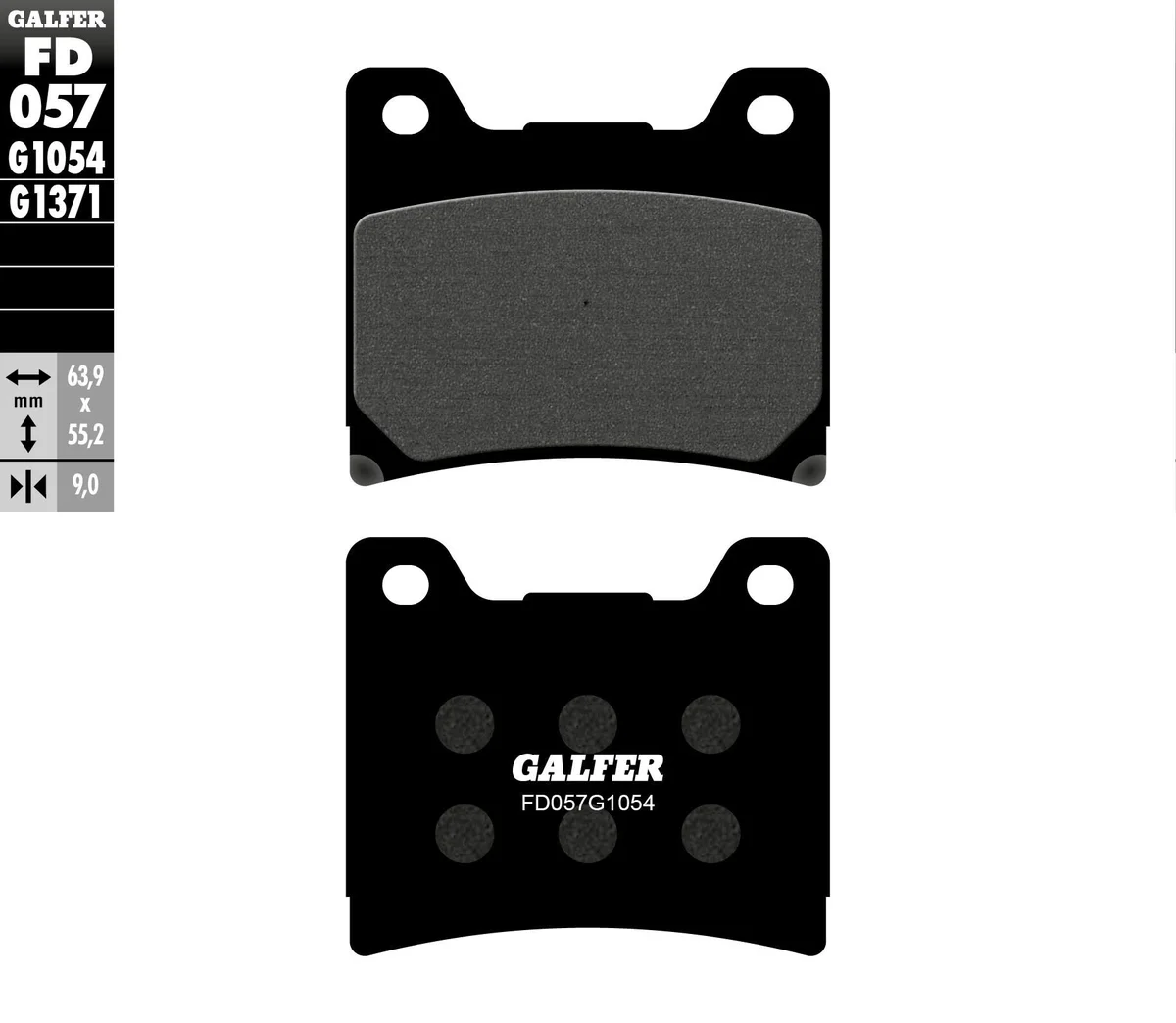 GALFER - FD057G1054 - G-Semi-Metallic Brake Pads