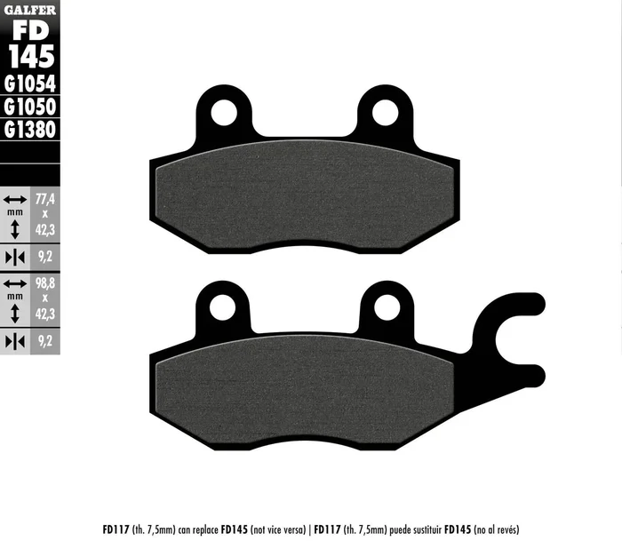GALFER - FD145G1054 - G-Semi-Metallic Brake Pads
