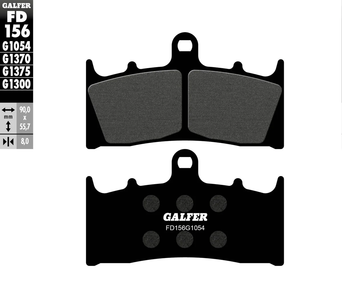 GALFER - FD156G1054 - G-Semi-Metallic Brake Pads