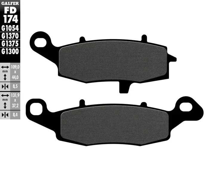GALFER - FD174G1054 - G-Semi-Metallic Brake Pads