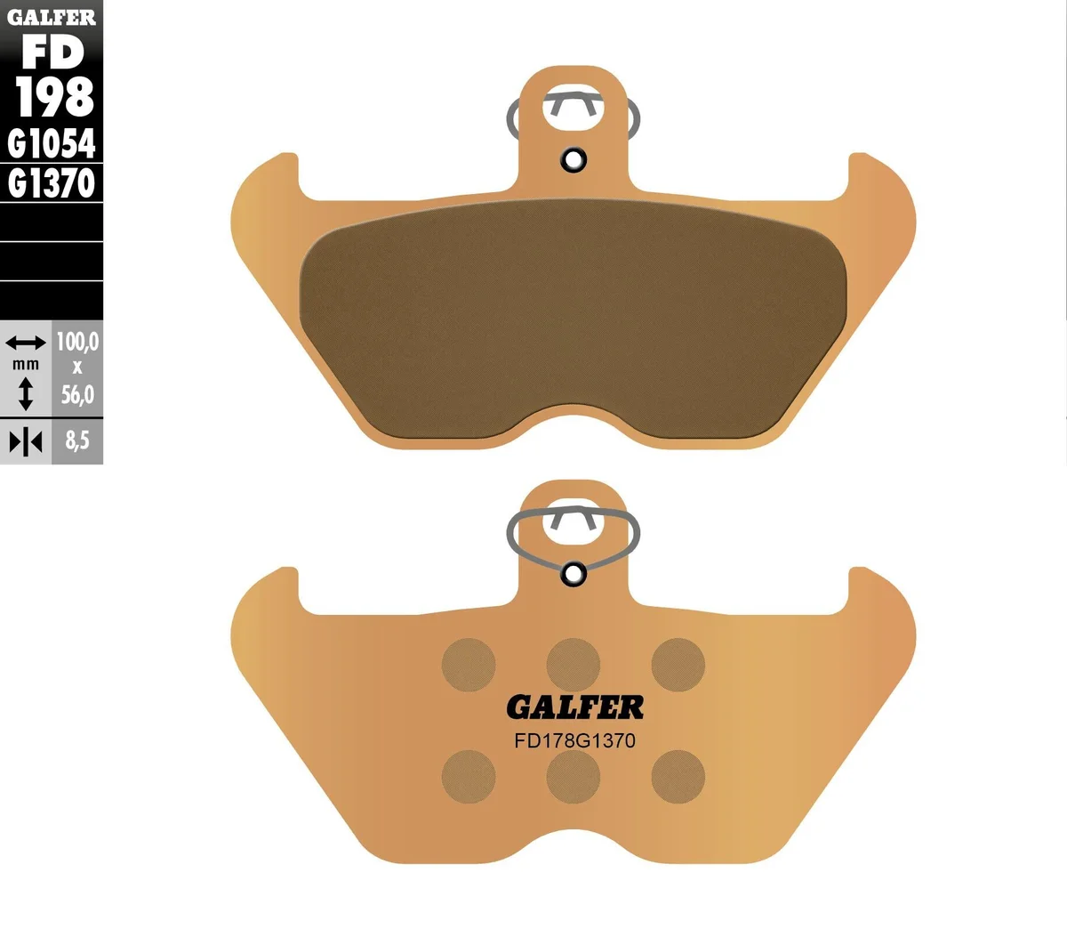 GALFER - FD198G1370 - HH Sintered Brake Pads