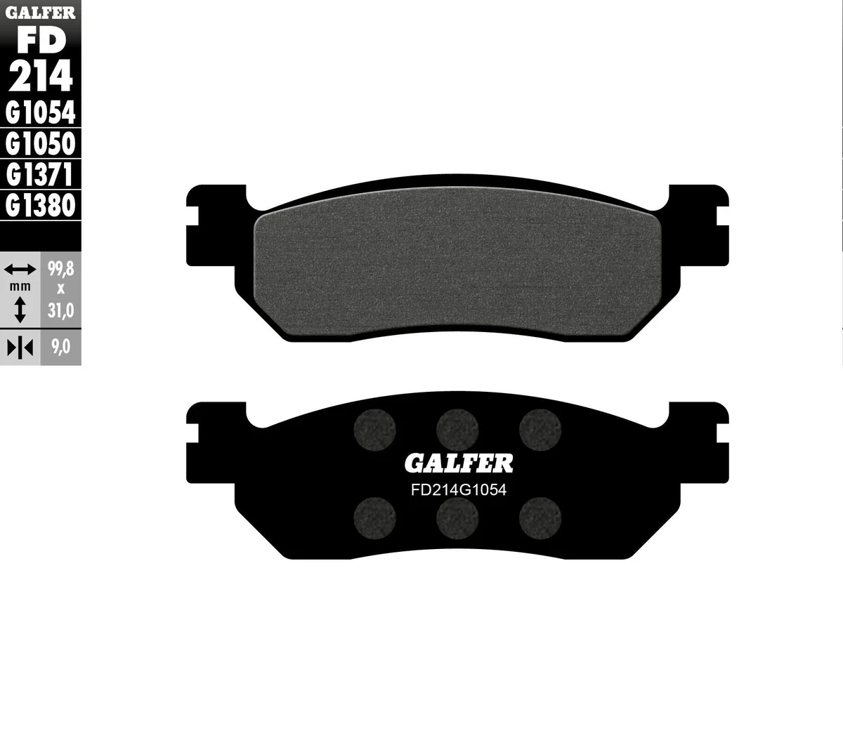 GALFER - FD214G1054 - G-Semi-Metallic Brake Pads