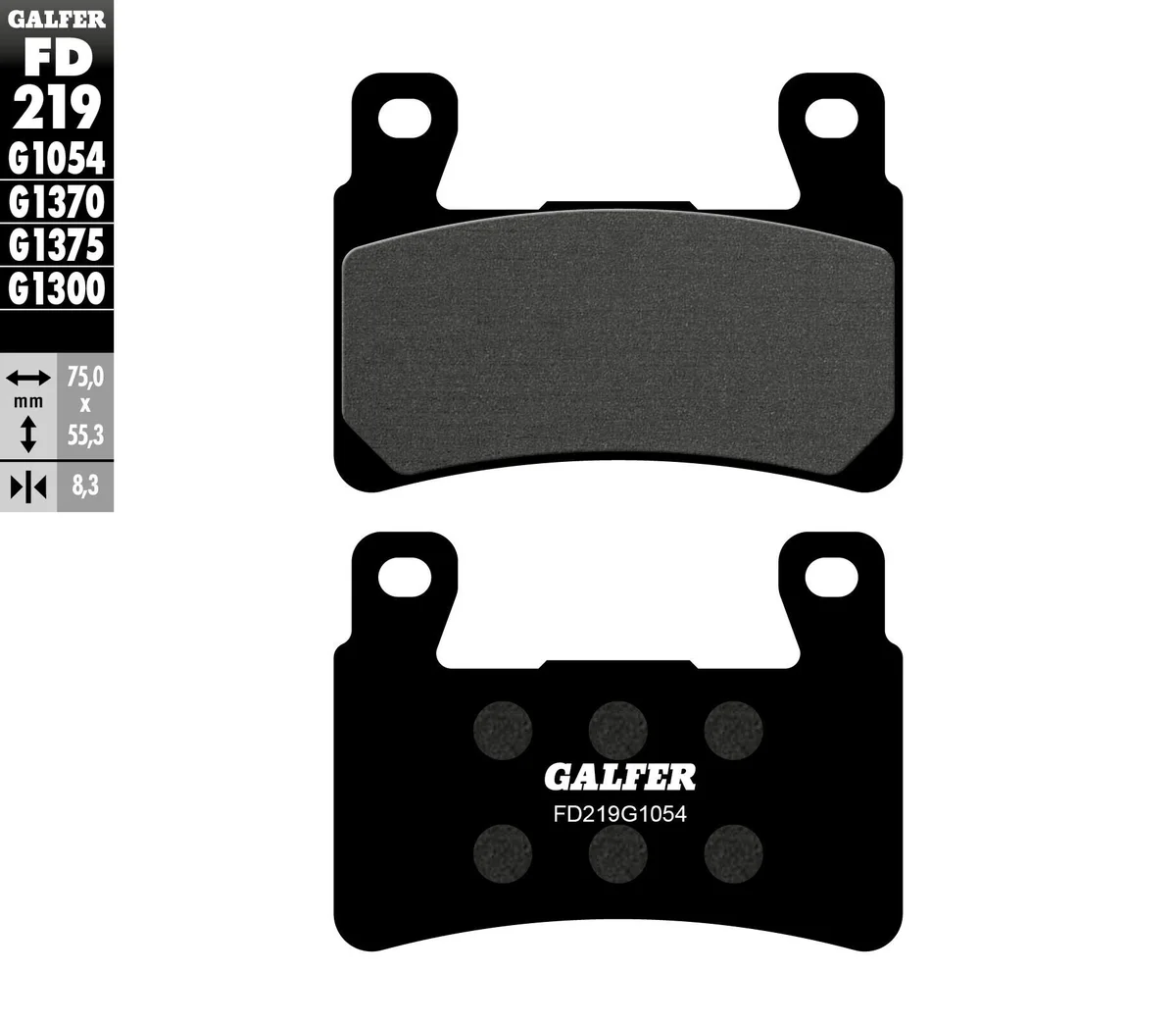 GALFER - FD219G1054 - G-Semi-Metallic Brake Pads