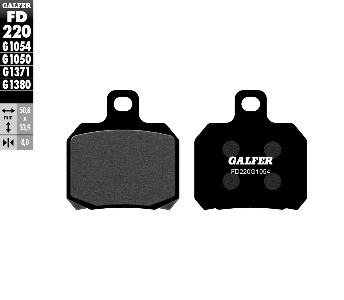 GALFER - FD220G1054 - G-Semi-Metallic Brake Pads
