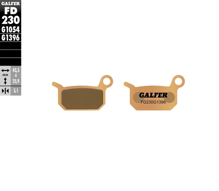 GALFER - FD230G1396 - HH Sintered Brake Pads