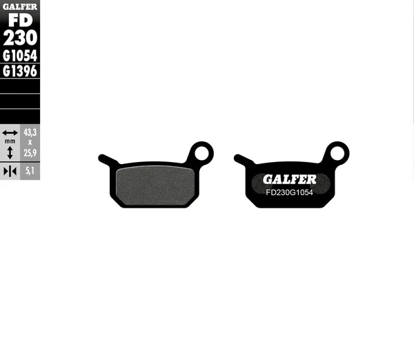 GALFER - FD230G1054 - G-Semi-Metallic Brake Pads