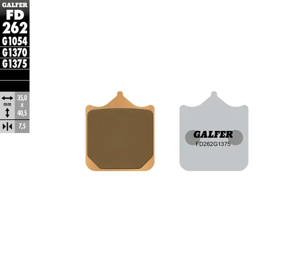 GALFER - FD262G1375 - HH Sintered Brake Pads