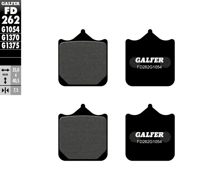 GALFER - FD262G1054 - G-Semi-Metallic Brake Pads