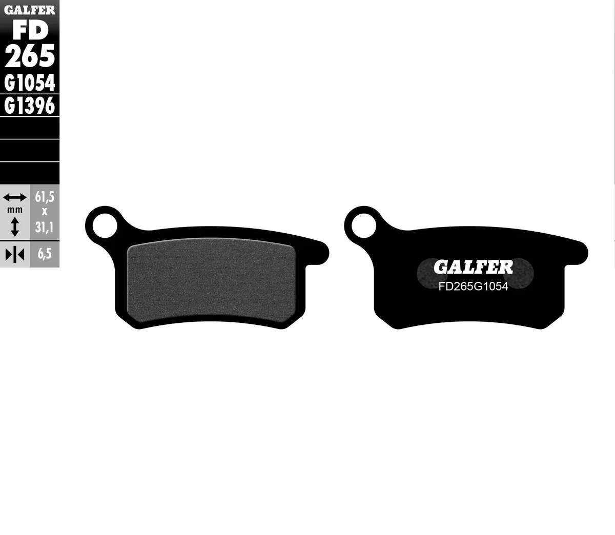 GALFER - FD265G1054 - G-Semi-Metallic Brake Pads