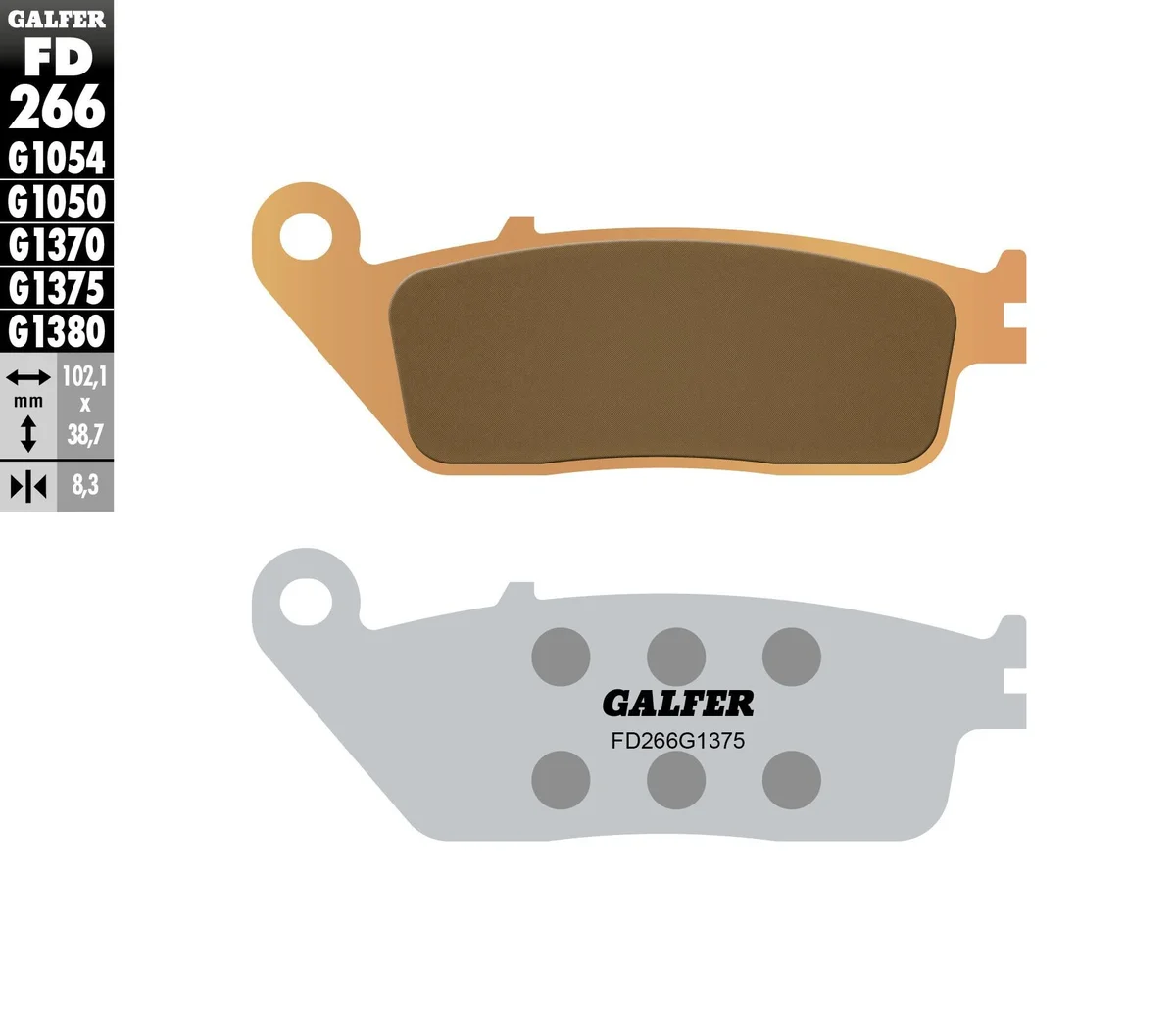 GALFER - FD266G1375 - HH Sintered Brake Pads