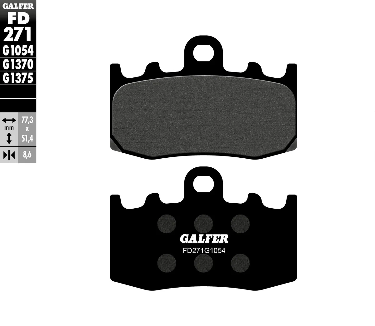 GALFER - FD271G1054 - G-Semi-Metallic Brake Pads
