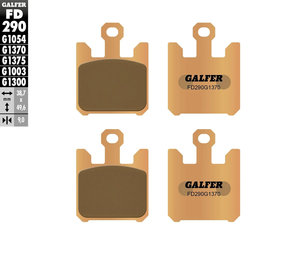 GALFER - FD290G1370 - HH Sintered Brake Pads