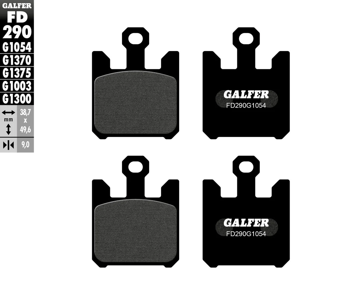 GALFER - FD290G1054 - G-Semi-Metallic Brake Pads