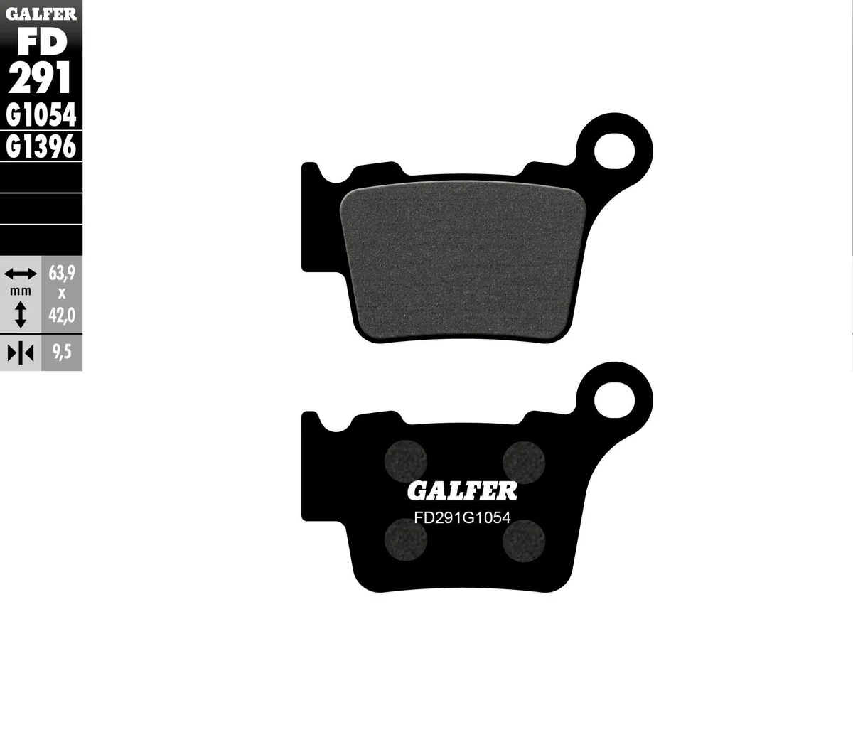 GALFER - FD291G1054 - G-Semi-Metallic Brake Pads