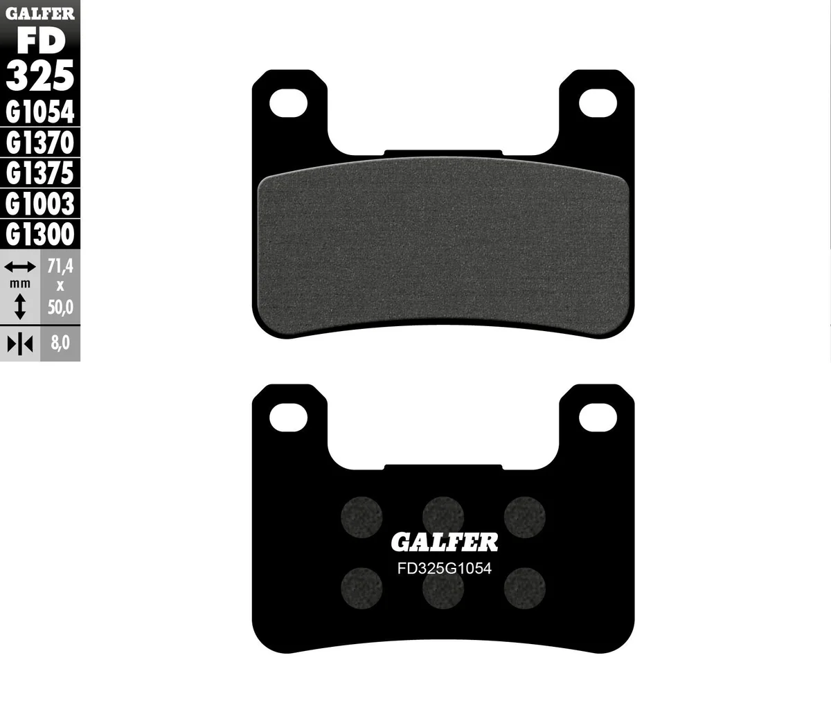 GALFER - FD325G1054 - G-Semi-Metallic Brake Pads