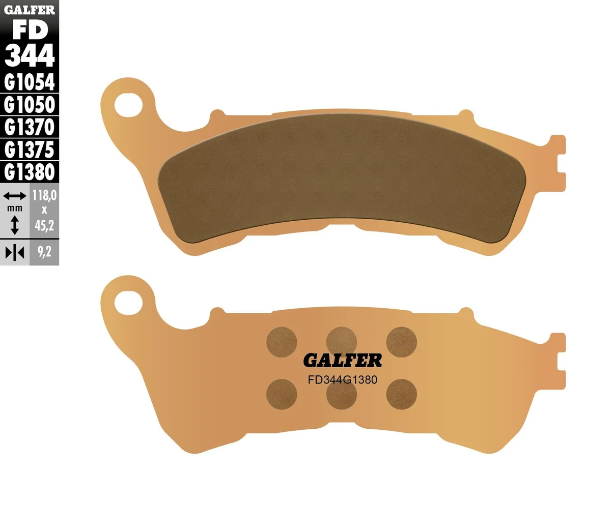 GALFER - FD344G1380 - HH Sintered Brake Pads