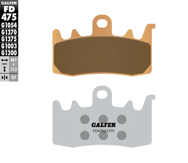 GALFER - FD475G1375 - HH Sintered Brake Pads