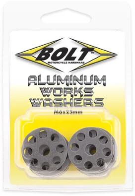 BOLT M6 Aluminum Works Washers - Durable 6061 Aluminum Fasteners for Powersports Gear