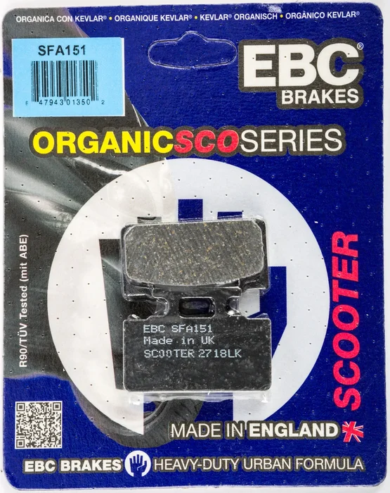EBC SFA151 Organic Brake Pads - High-Performance Brakes for Street & Dirt Bikes