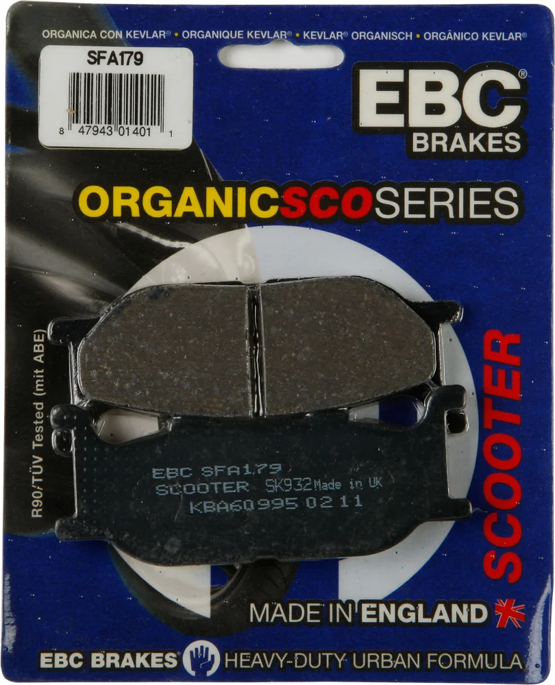 EBC Organic Brake Pads - Premium Street & Dirt Bike Brake Pads for Superior Stopping Power
