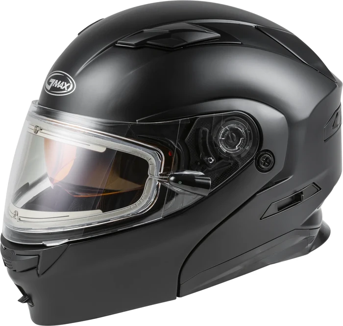 GMAX - M4010076-ECE - MD-01S Modular Snow Helmet Solid w/Quick Release Buckle Electric shield