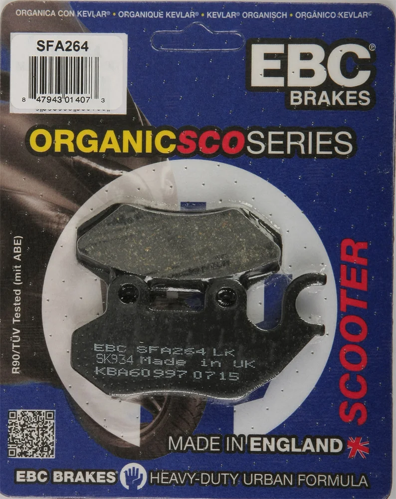 EBC SFA264 Organic Brake Pads - High-Performance Street & Dirt Bike Brake Shoes