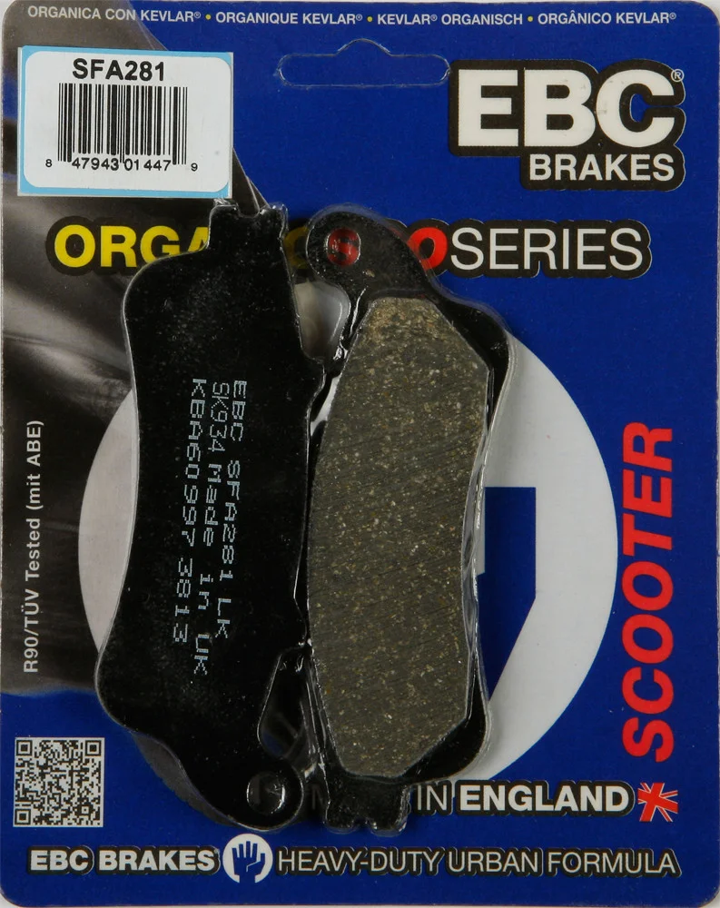 EBC SFA281 Organic Brake Pads - High-Performance Brakes for Street & Dirt Bikes